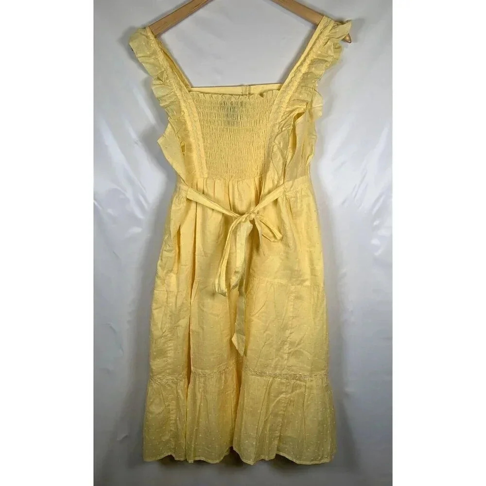 Sam & Max Yellow Ruffle Mini Dress - Picture 12 of 12